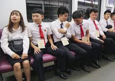 North Korean students studying abroad. These students are often studying Chinese language or sciences such as chemistry and physics.