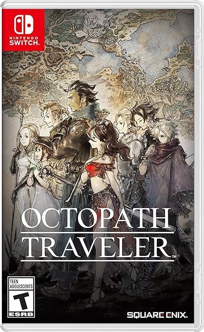 Octopath Traveler HD-2D artwork featuring a knight and a thief