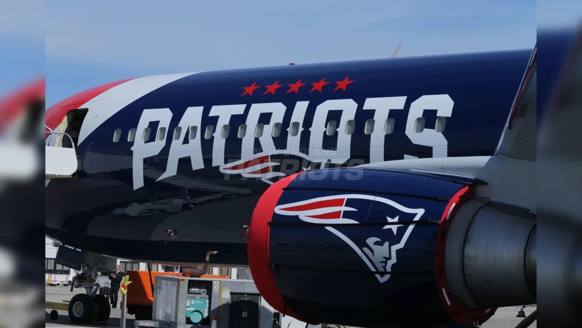 New England Patriots team plane