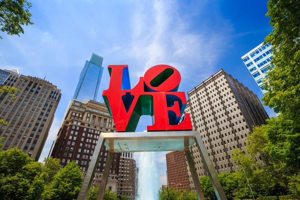 Philadelphia Skyline in Spring