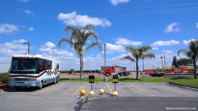 Reserved parking at Flying J truck stop