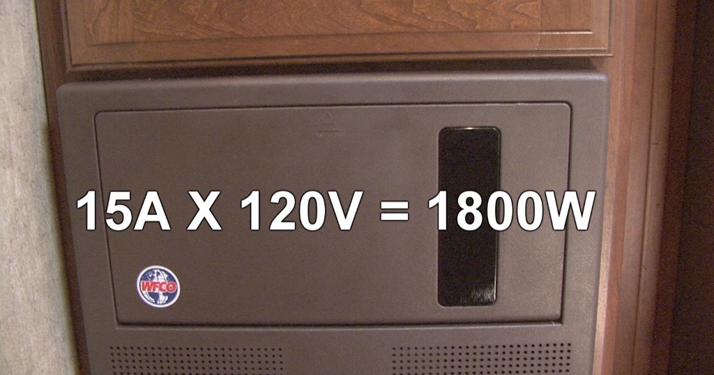 Circuit breaker for larger and more powerful devices on an RV