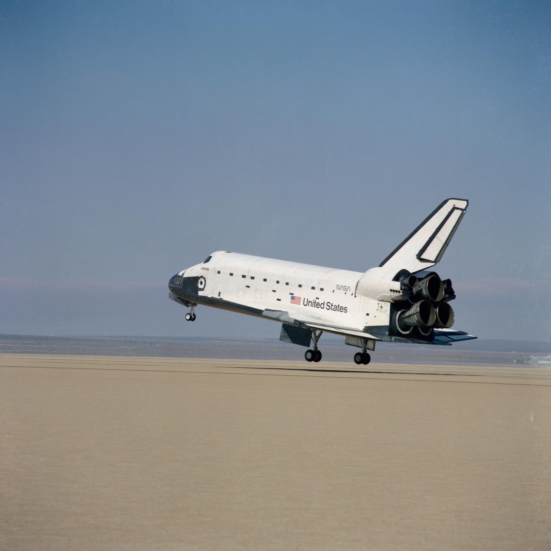 Space Shuttle Challenger during STS-6 mission