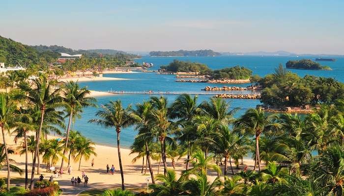 Sentosa Island, Singapore featuring attractions and recreational activities
