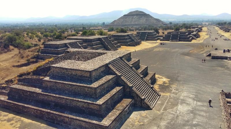 Pyramids of Teotihuacan outside Mexico City