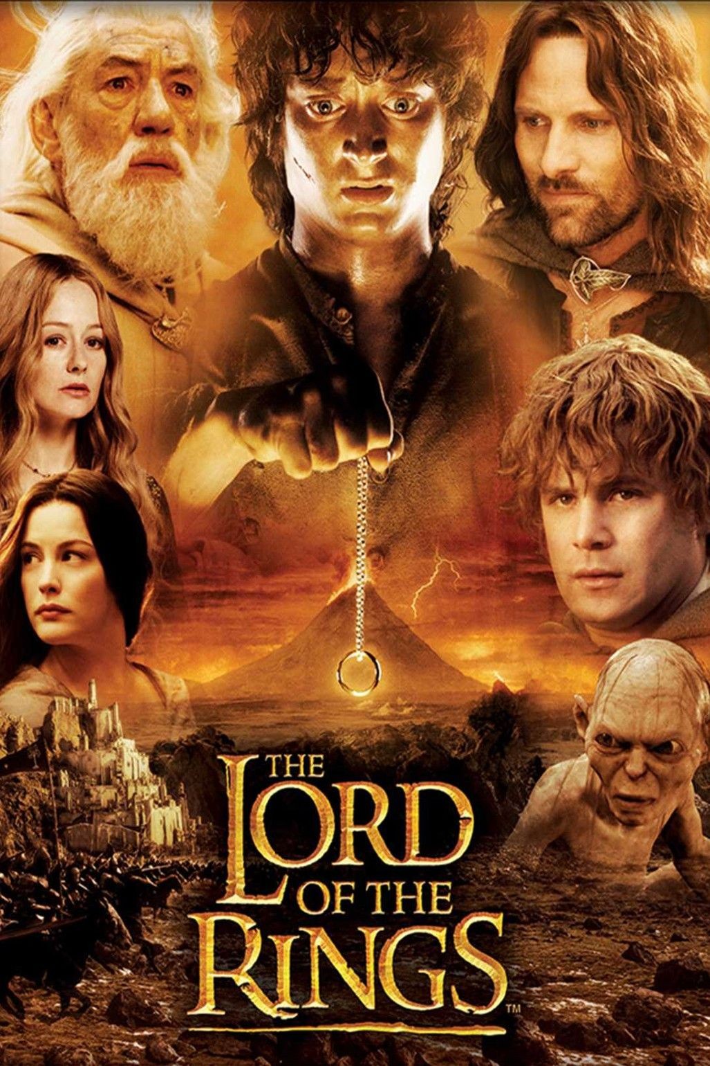 Frodo and Sam are crawling through Mordor toward Mount Doom with Gollum following.