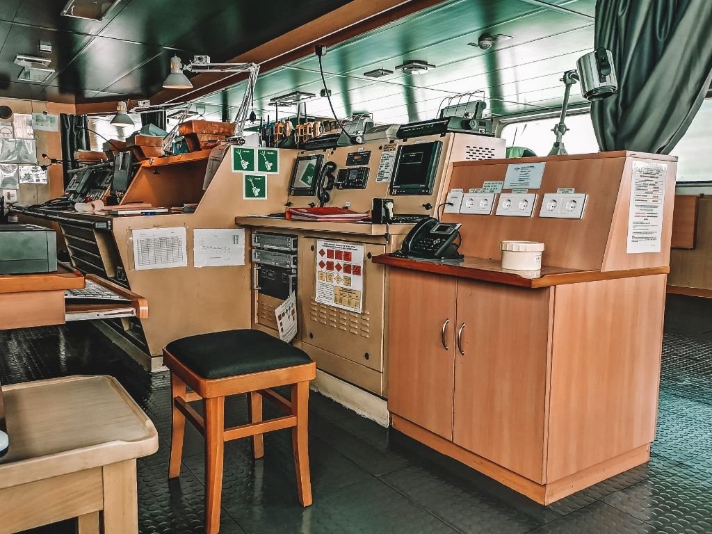 Cargo Ship Bridge Station