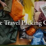 Clothing essentials laid out for packing