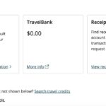 Screenshot of United Airlines MileagePlus account showing where to find travel credits