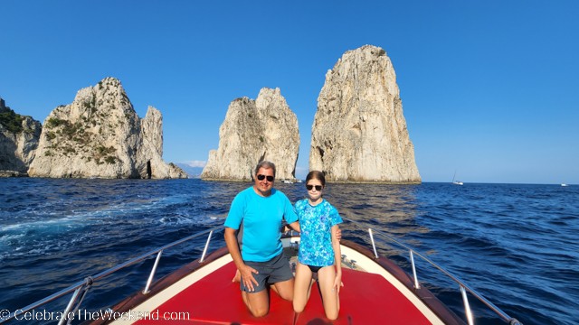 Boat trip along the Amalfi Coast offering stunning views