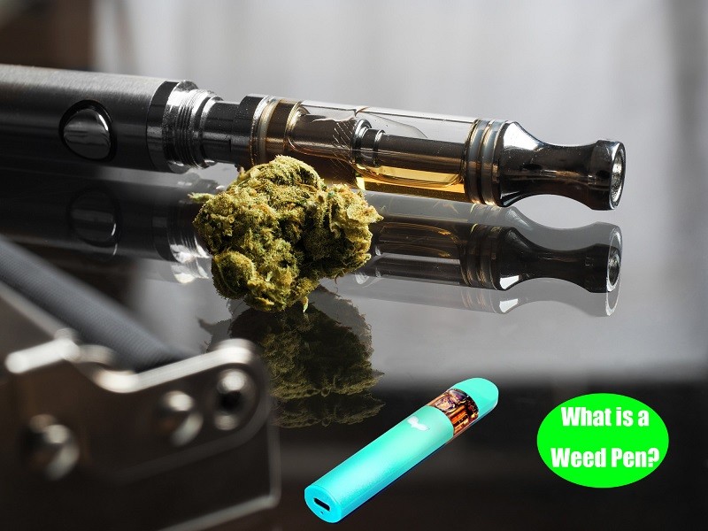 Close-up of a modern and sleek disposable vape pen