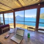 Working at Lake Atitlan to travel on a budget