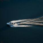 Yachting scene with clear skies