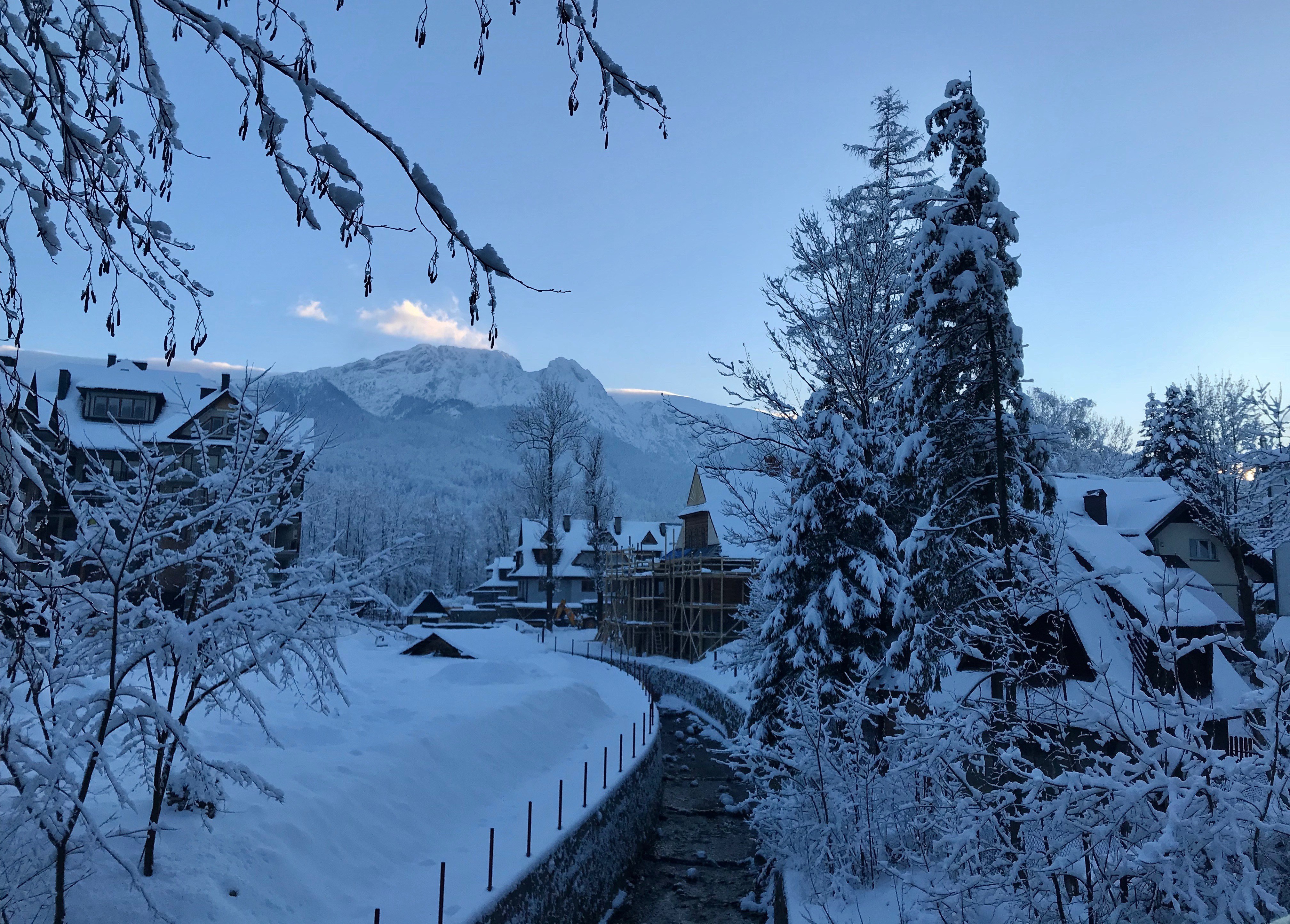 A view of the Sleeping Knight in Zakopane