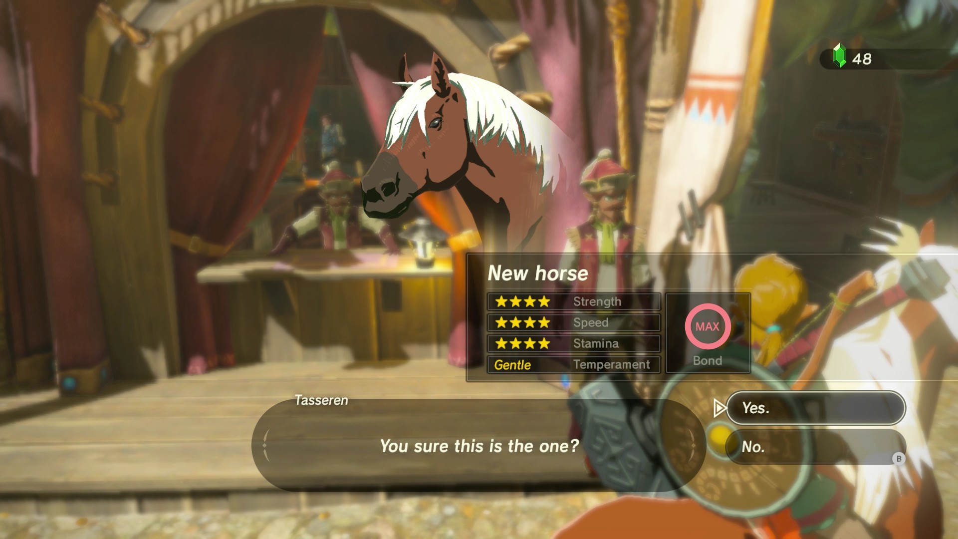 Link riding Epona